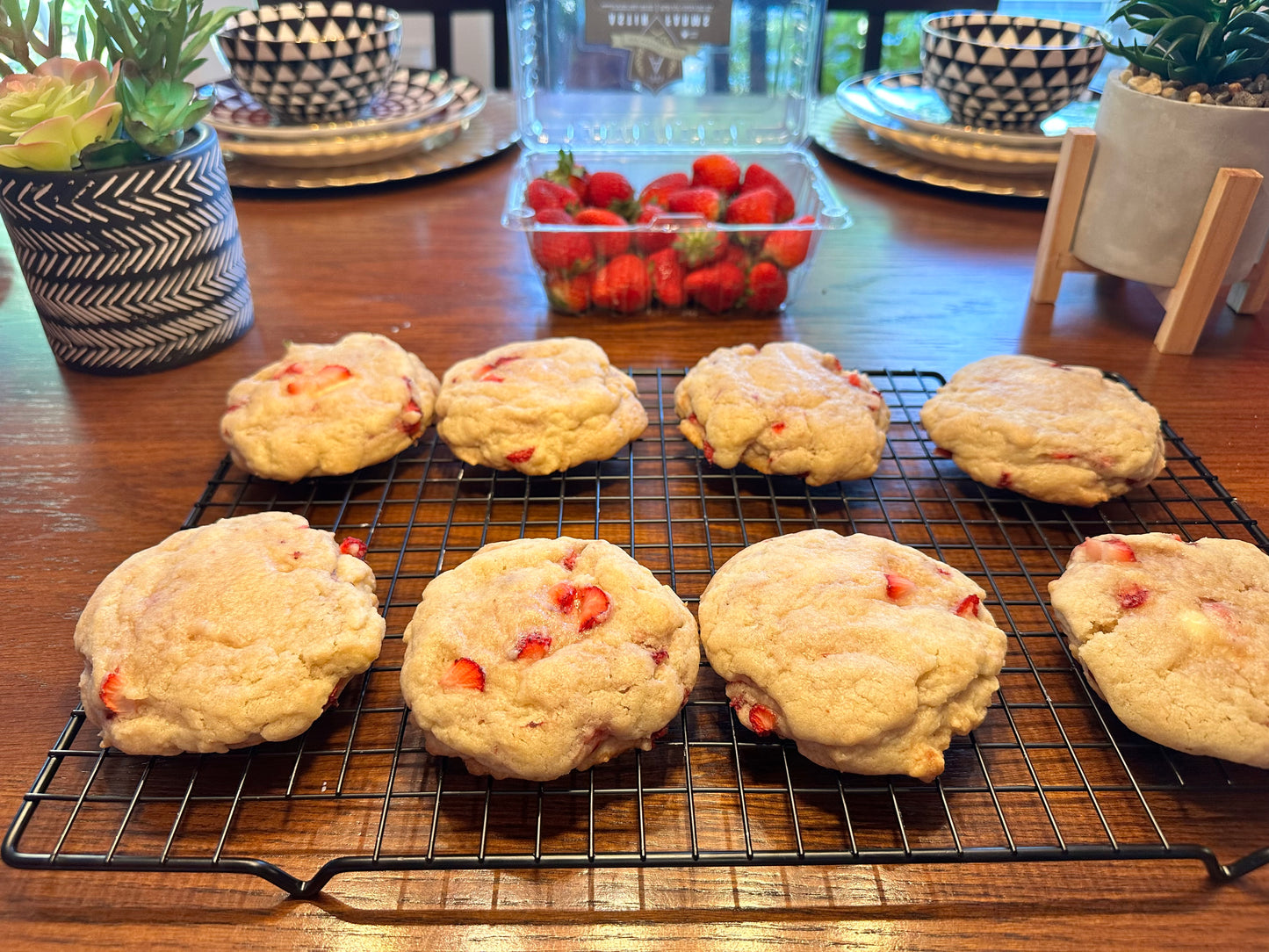 Strawberry Cheesecake Cookies